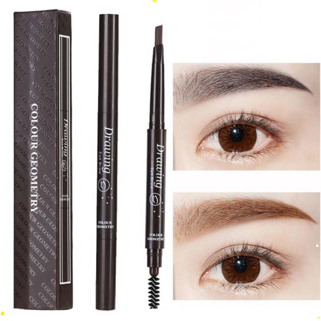 Chì Kẻ Mày Lameila Drawing Color Geometry, bút chì kẻ lông mày 2 đầu xé chống trôi không thấm nước Nội Địa Trung MEE | BigBuy360 - bigbuy360.vn