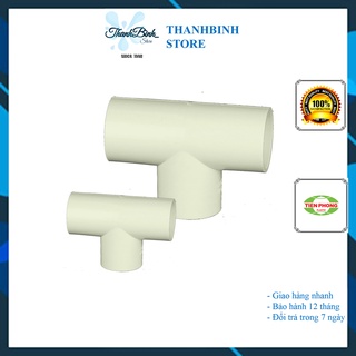 TÊ ĐỀU- PHỤ KIỆN ỐNG LUỒN DÂY ĐIỆN PHI 16/ 20/ 25 MM- TIỀN PHONG