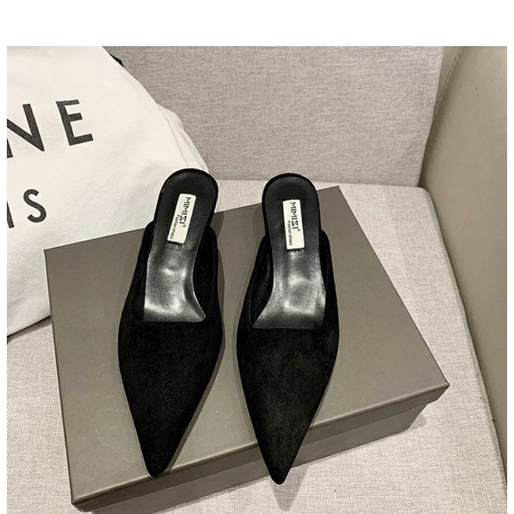 Dép Cao Gót Mũi Nhọn Thời Trang Mùa Hè Hàn Quốc 2022 Mới Cho Nữ