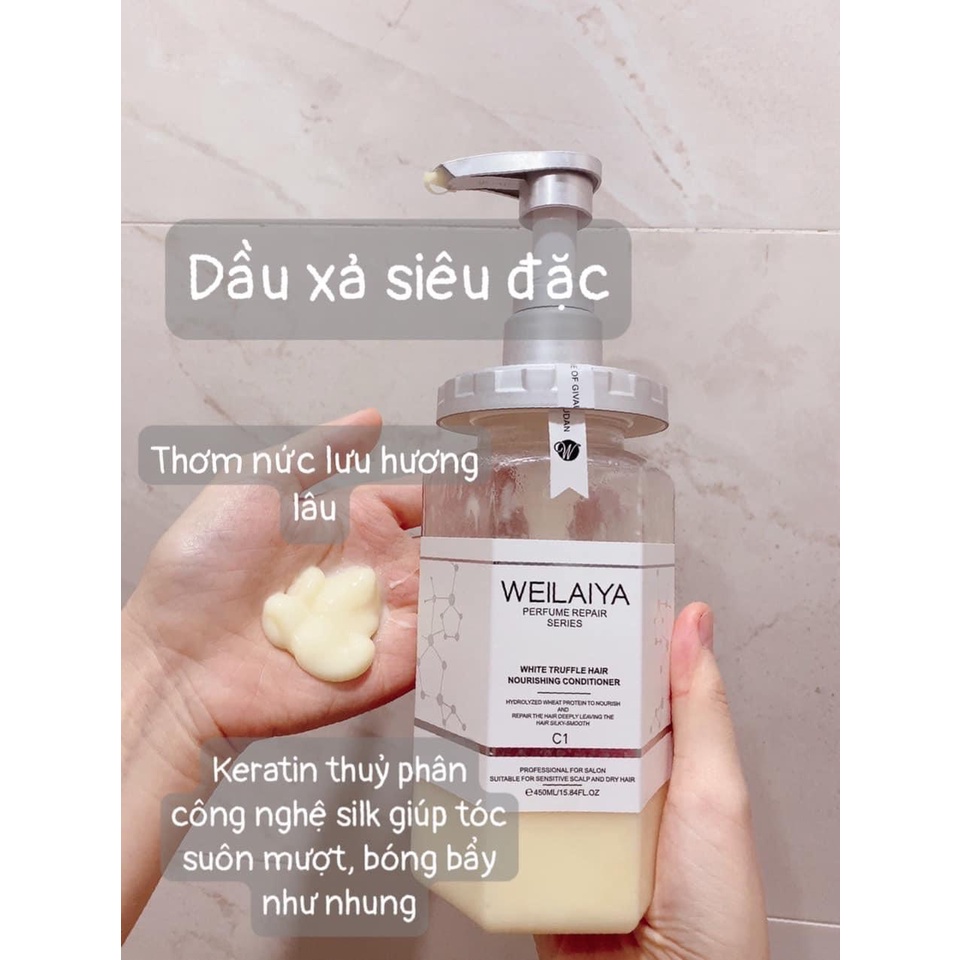 Dầu Gội Phục Hồi Đa Tầng Nấm Truffle Weilaiya 450ml [ÁP MÃ GIẢM 100K]