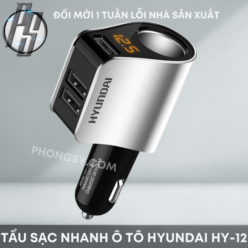 Tẩu sạc nhanh ô tô QC3.0 loại HY-10 l Hàng loại 1