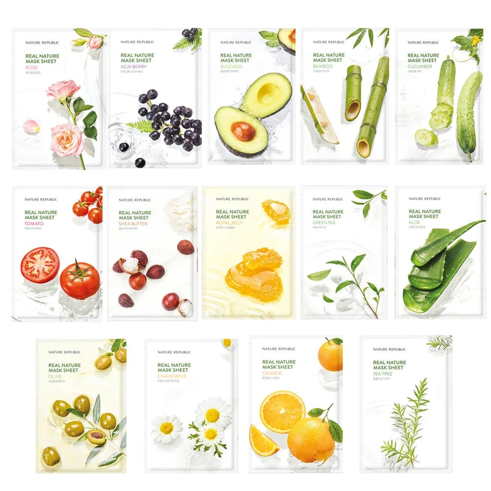 Mặt nạ giấy dưỡng da NATURE REPUBLIC Real Nature Mask Sheet 23ml/1 mask