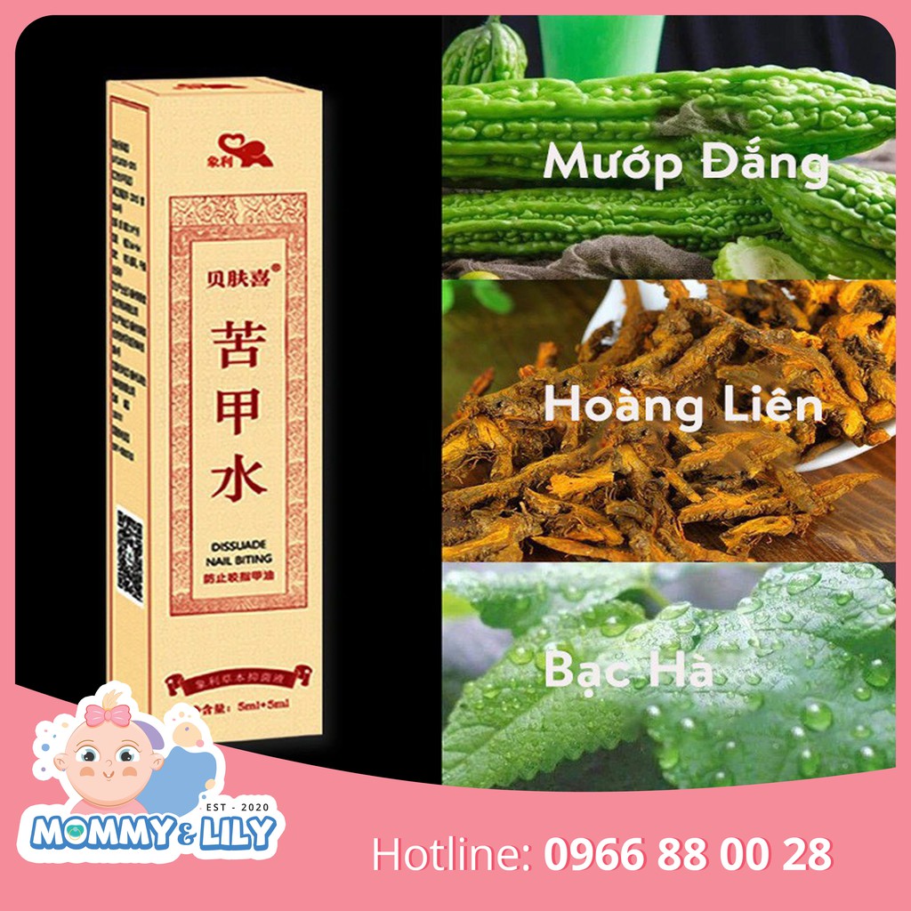 Dung Dịch Cai Mút Tay Cai Ti Mẹ Và Dưỡng Ngón Tay An Toàn Cho Mẹ&amp;Bé