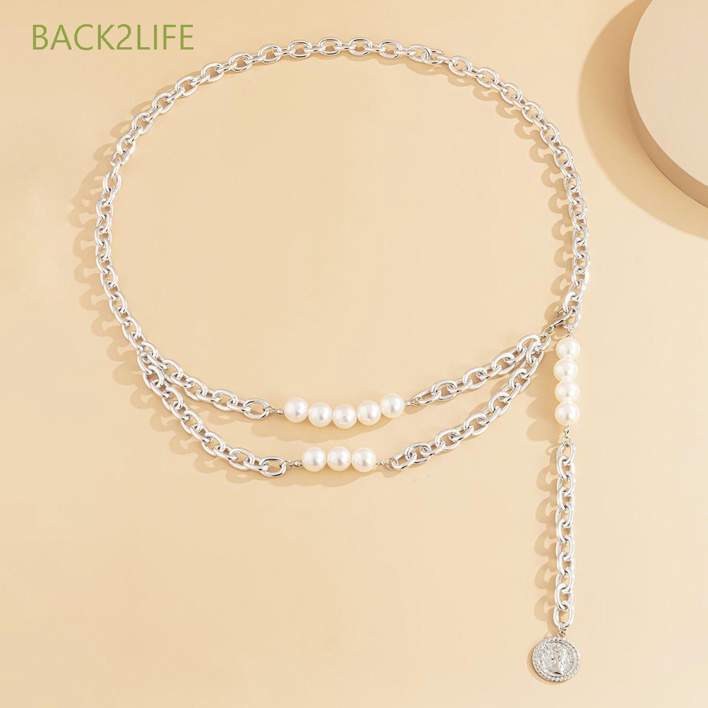 Thắt Lưng Đính Ngọc Trai Giả Thời Trang Cho Nữ