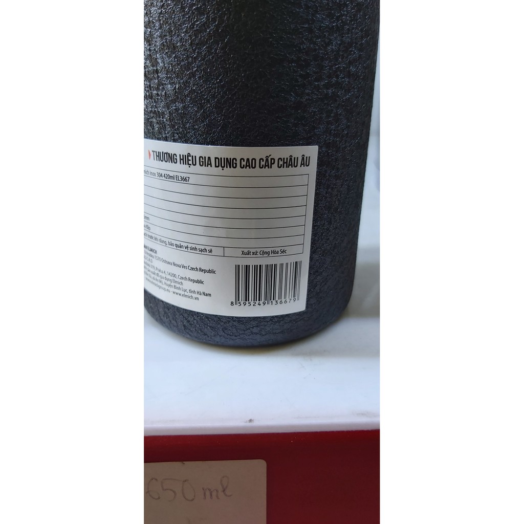 BÌNH GIỮ NHIỆT ELMICH INOX 304 420ML EL3667