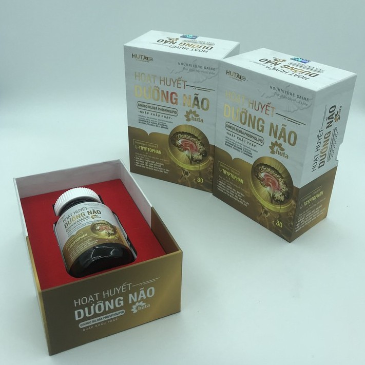 Hoạt Huyết Dưỡng Não HUTA hộp 30 viên, bổ sung GINKGO BILOBA nhập khẩu Pháp.