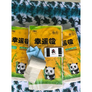 Giấy Vệ Sinh Gấu Trúc 40 Cuộn Không Lõi Siêu Dai ( Tặng Khau Lau Đa Năng ) - Giấy Ăn Gấu Trúc