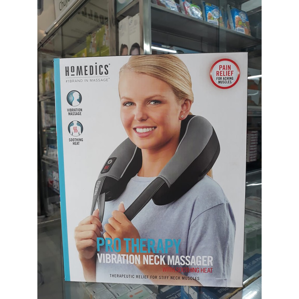 [CHÍNH HÃNG] ĐAI MASSAGE CỔ VAI GÁY KÈM NHIỆT HỒNG NGOẠI HOMEDICS  NMSQ-217HJ - NHẬP KHẨU USA