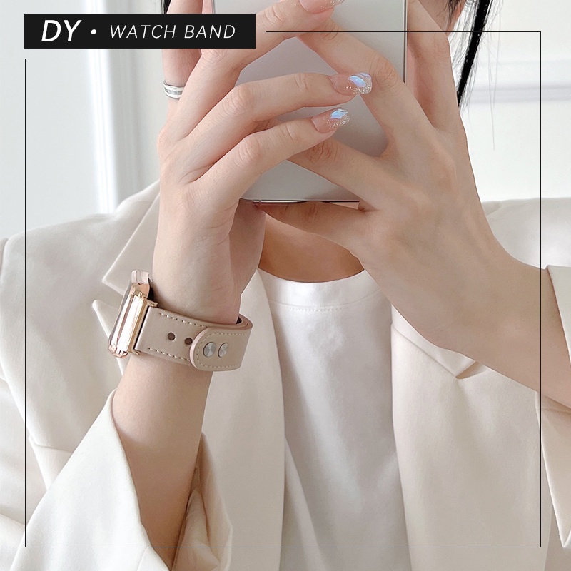 Phù Hợp Dây Đeo Tay Bằng Da Thật Hai Khóa Cài Có Thể Thay Thế Cho Xiaomi Mi Band 7pro 7pro