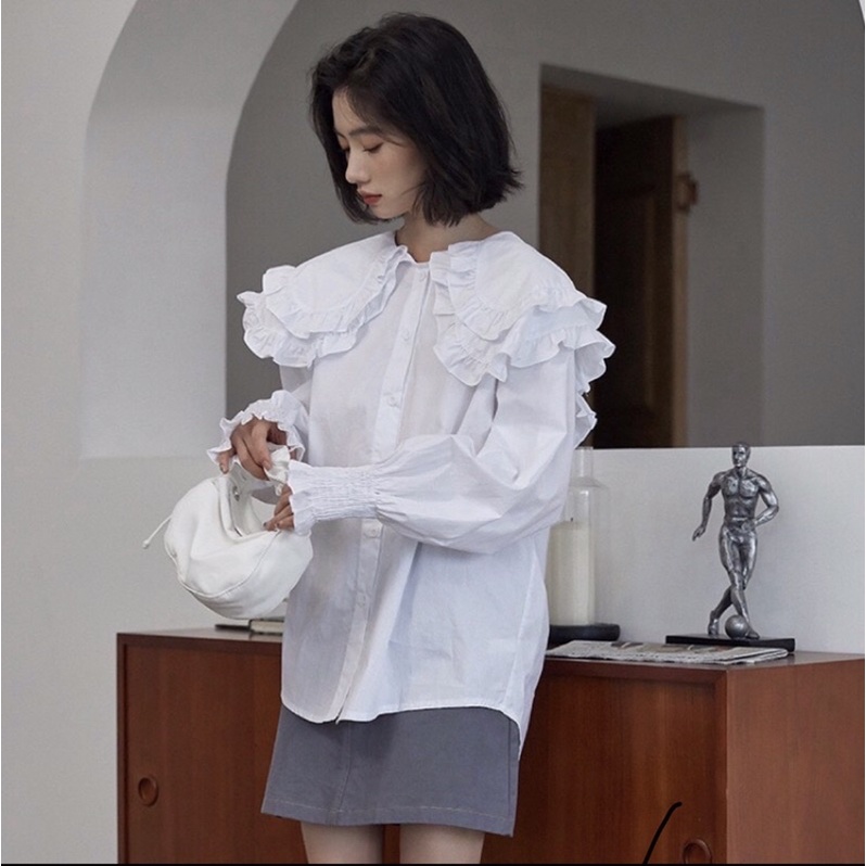 ÁO SƠ MI TIỂU THƯ TAY BÈO