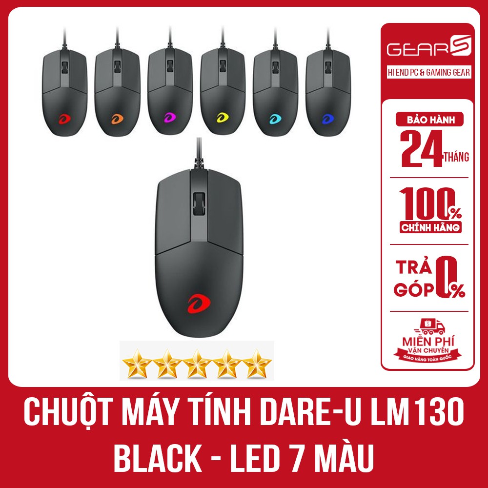 Chuột gaming DareU LM130 - Bảo hành chính hãng Mai hoàng toàn quốc 24 Tháng