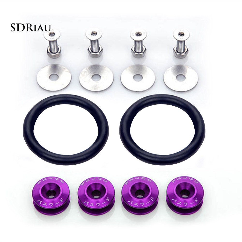 Durable Quick Release JDM Fasteners Kit for Car Bumpers Trunk Fender Hatch Lids