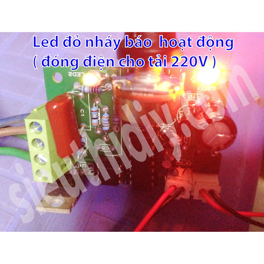 Mạch timer 1 chiết áp chỉnh thời gian trễ máy hàn điểm, hàn cell pin