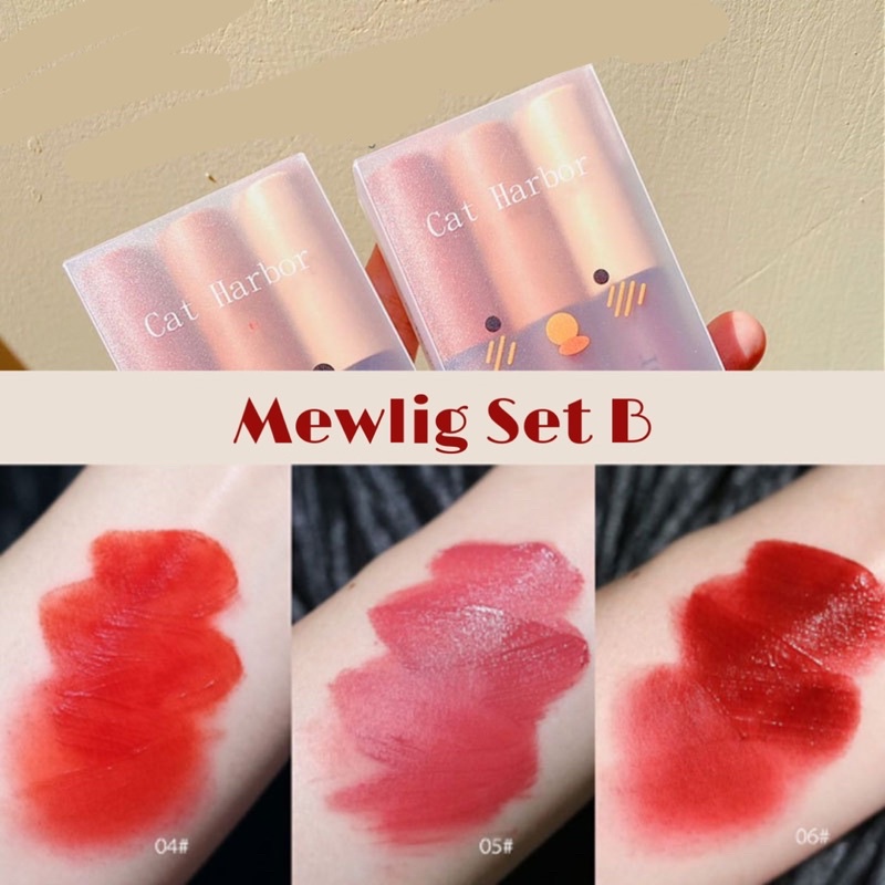 Set 3 cây son kem lì Herorange Fluffy Lip Glaze Senabeauty -SS3