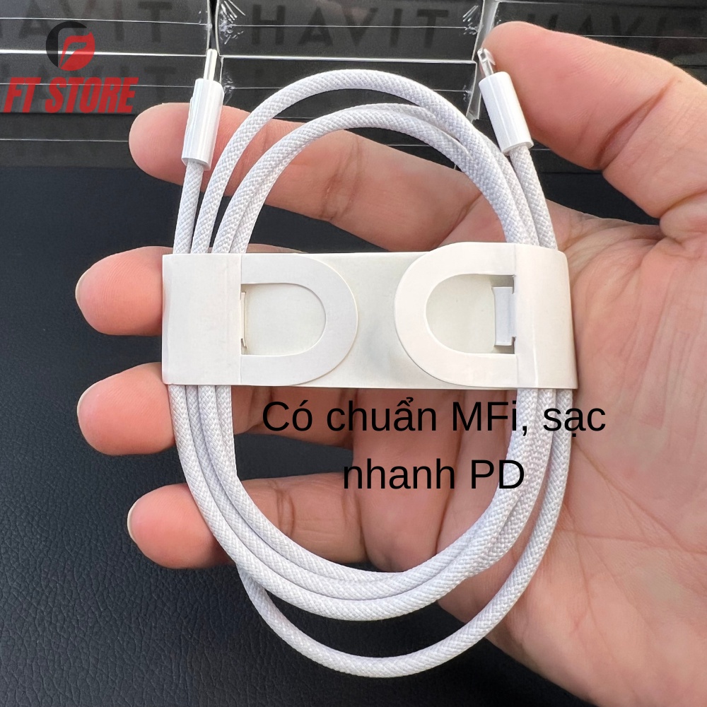 [GIAO HỎA TỐC] Cáp Sạc Nhanh Cho Điện Thoại Nhà Táo có MFi PD BH 12TH