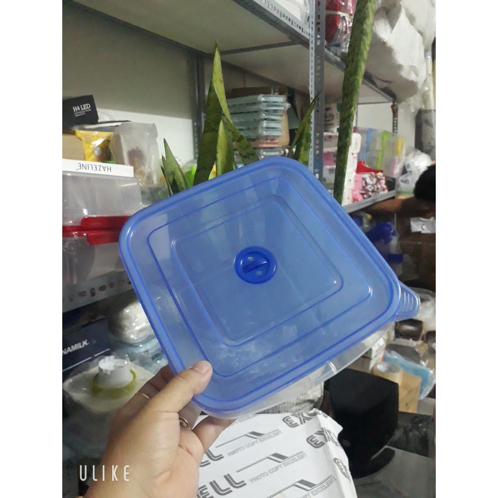 HỘP NHỰA ĐỰNG THỰC PHẨM vuông 3200ML NẤP DẺO CÓ NÚT THOÁT HƠI
