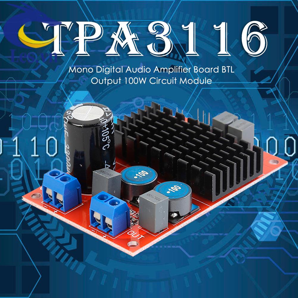 Mô Đun Khuếch Đại Âm Thanh Kỹ Thuật Số TPA3116 Đầu Ra 100W