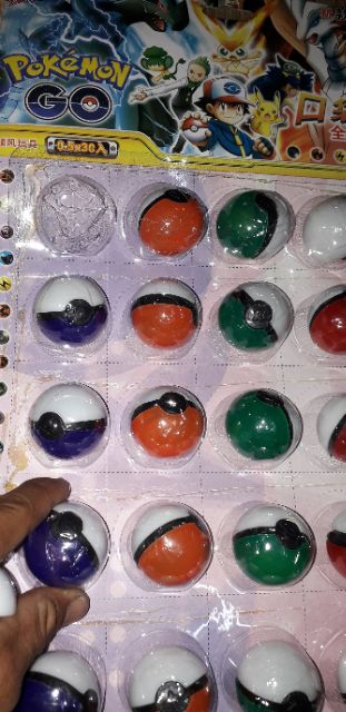 Combo 30 mô hình quả trứng và Pokemol bằng nhựa