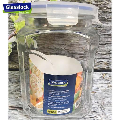 Hộp bảo quản thực phẩm Glasslock 2000ml- IP592