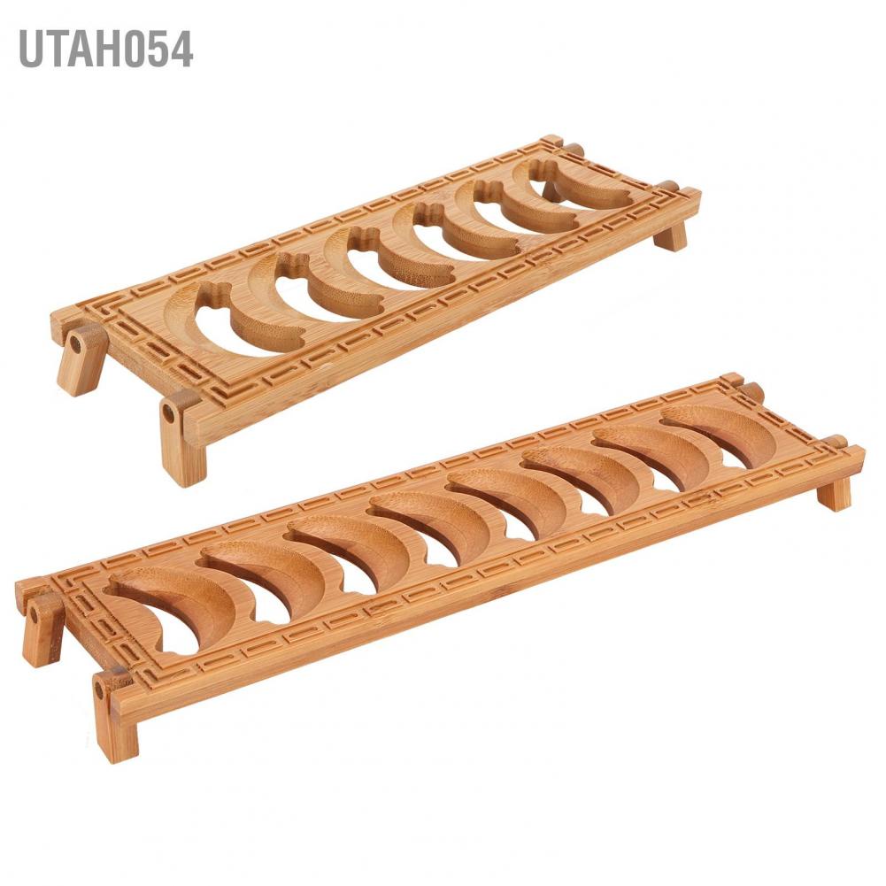 Hàng HOT Giá đỡ tách trà bằng tre【Utah054】