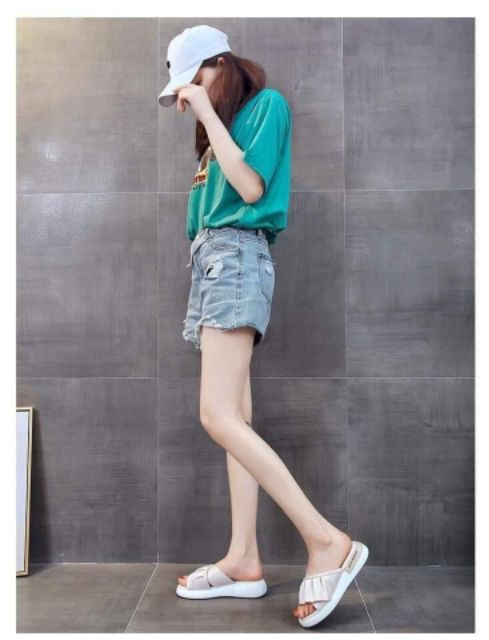 Dép quai ngang phối viền tiểu thư😍