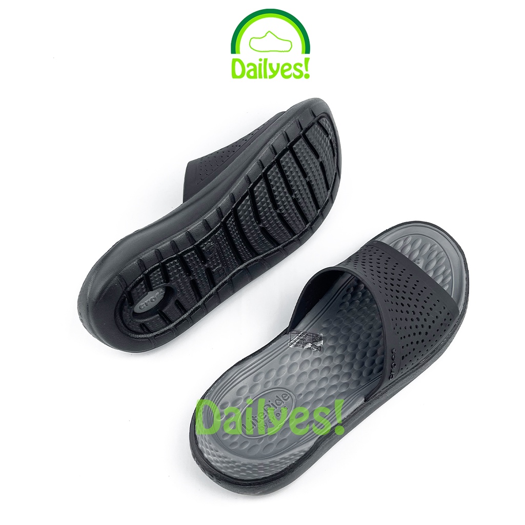 Dép Lê Cross Literide Nam Nữ Màu Đen Tuyền siêu êm, hàng xịn, full tag, hỗ trợ đổi trả - Cross Literide Dailyes