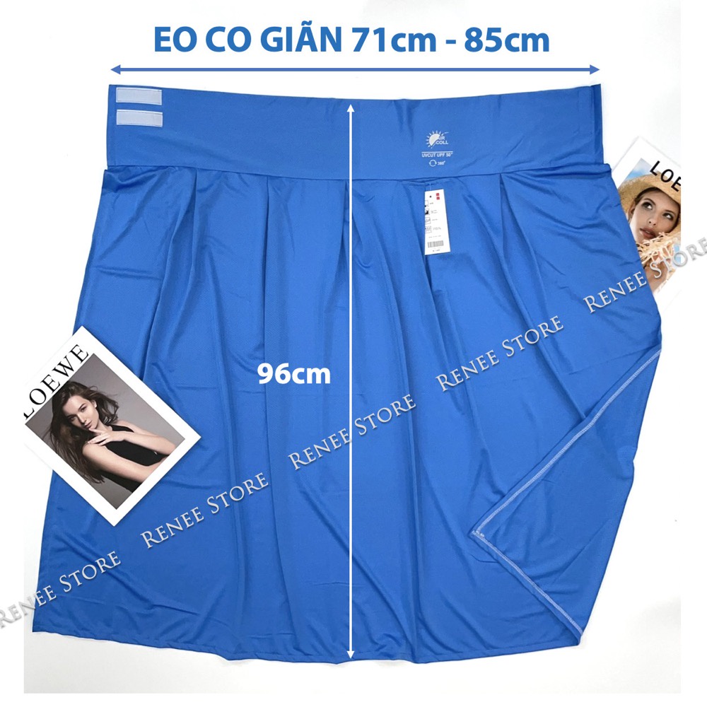 Váy chống nắng nữ RENEE chân váy nắng thun lạnh thông hơi eo dán, siêu co giãn - VQ1