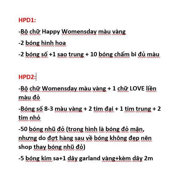 SET BÓNG HAPPY WOMENS DAY NGÀY 8/3 (Bao gồm bơm và Keo dán)