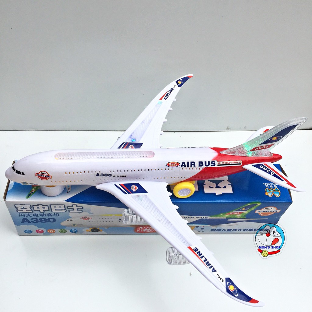 Đồ chơi máy bay A380 dùng pin có âm thanh và ánh sáng