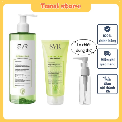 Sữa Rửa Mặt SVR Sebiaclear Gel Moussant Cho Da Dầu Mụn & Da Nhạy Cảm Hàng Pháp Chuẩn Chính Hãng | BigBuy360 - bigbuy360.vn