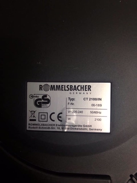 Bếp từ đơn rommelsbacher CT2100/IN