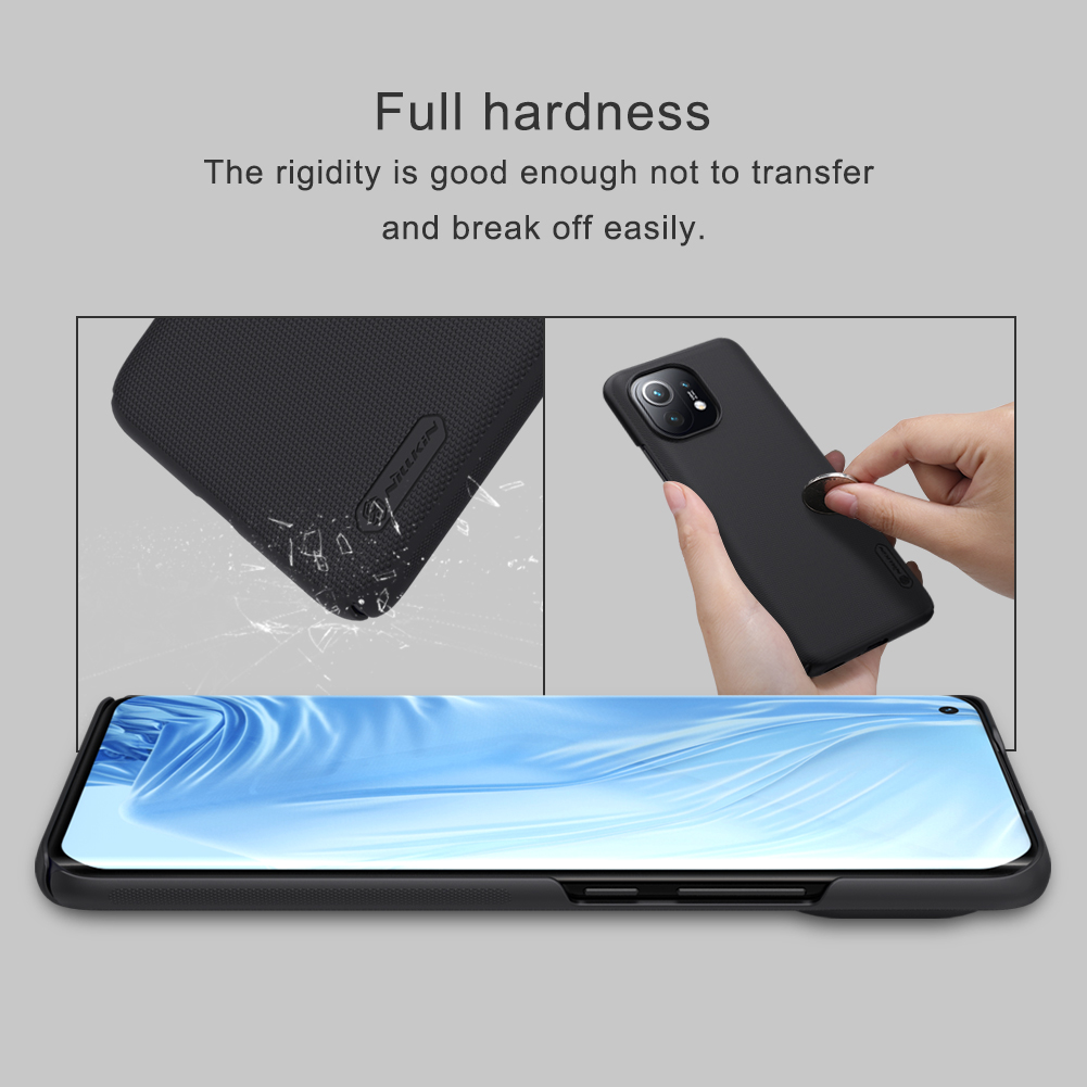 Ốp Điện Thoại Nillkin Super Frosted Shield Cho Xiaomi Mi 11 Nhựa Cứng Pc Chống Sốc