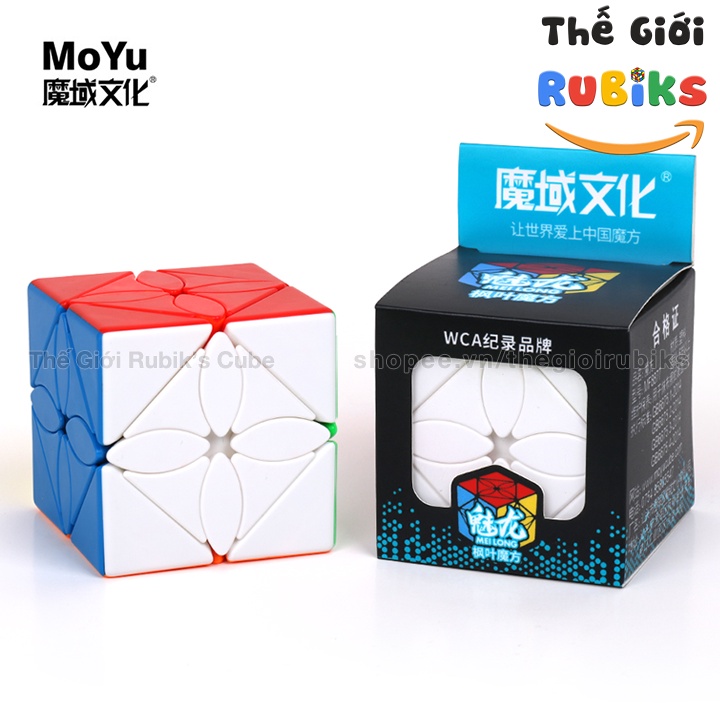 Set 3 Rubik Biến Thể MoYu Meilong Double Skew + Polaris + Maple Leaves Skew Cube