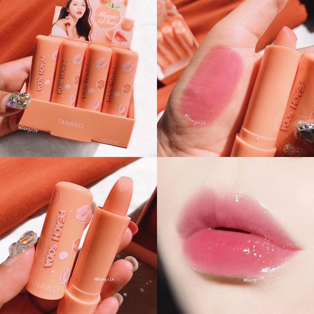 Son dưỡng môi mùi đào tint hồng - Peach Soda