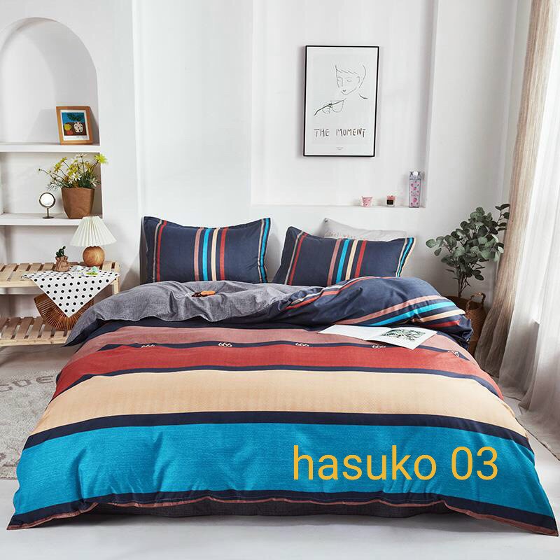Bộ Chăn Ga Gối Bộ Cotton Poly Nhập Khẩu Ga Hàn Quốc mẫu 7 màu