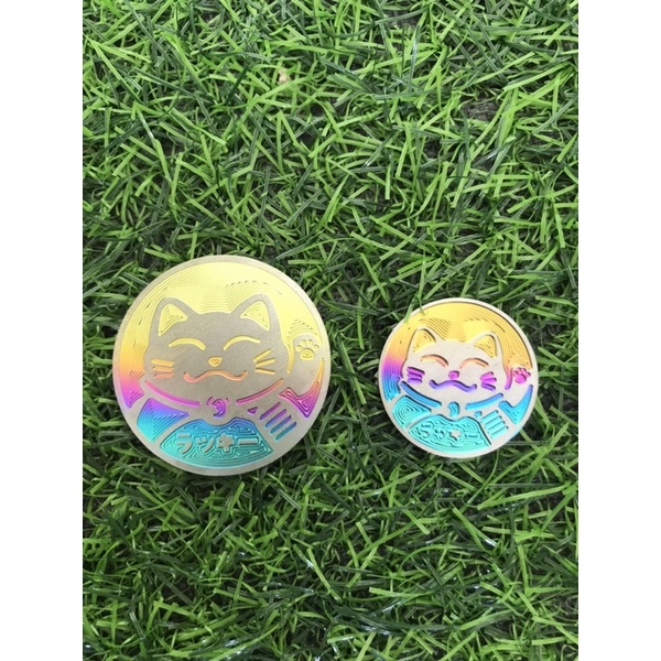 Logo Mèo Titannium Sẵn Keo Dán