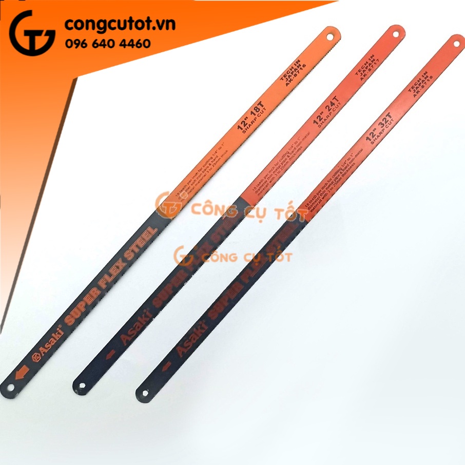 Lưỡi cưa sắt 300mm mật độ răng mau (18T, 24T, 32T) Asaki