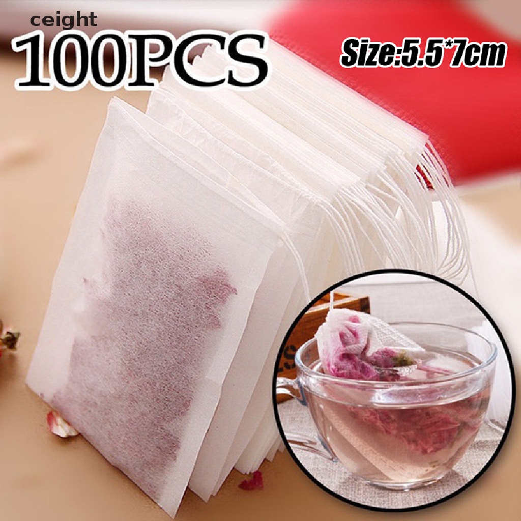Set 100 Túi Lọc Trà Rỗng Cấp Thực Phẩm vn