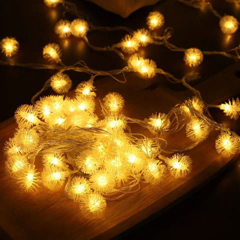 Dây đèn led 5m sử dụng năng lượng mặt trời kiểu hoa bồ công anh xinh xắn