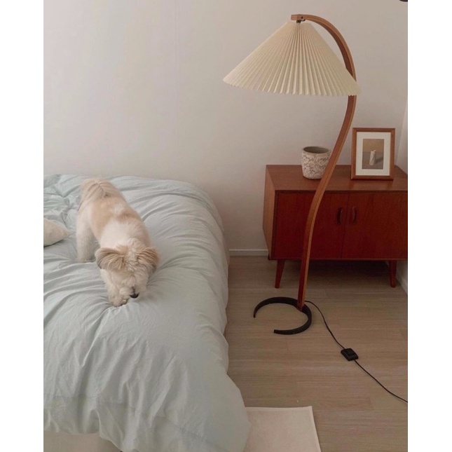 Đèn sàn cây decor phòng khách,phòng ngủ - phong cách Hàn Quốc