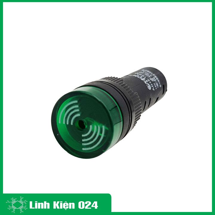 Đèn báo nguồn có còi AD16-16SM 12VDC/24VDC/220VAC 3 màu đỏ/vàng/xanh lá