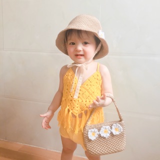 ÁO MÓC HANDMADE ĐI BIỂN CỰC XINH CHO BÉ GÁI