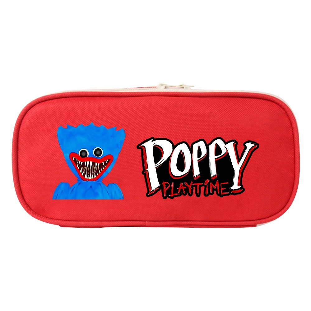 Túi Đựng Bút Vải Canvas Đa Năng Họa Tiết Hoạt Hình Anime Dễ Thương Cho Bé