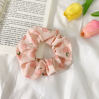 Dây Buộc Tóc Scrunchies- Cột Tóc Vải Scrunchies ( Quả Kiwi)