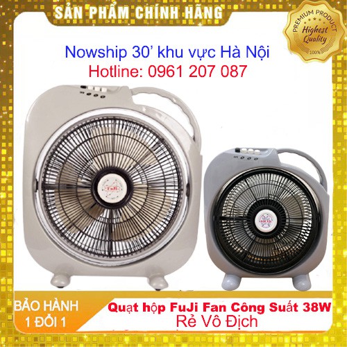 Quạt hộp, Quạt để bàn, Quạt tản gió FuJi Fan 3 cánh công suất 38W ( nowship, grab 30' ship cod toàn quốc )