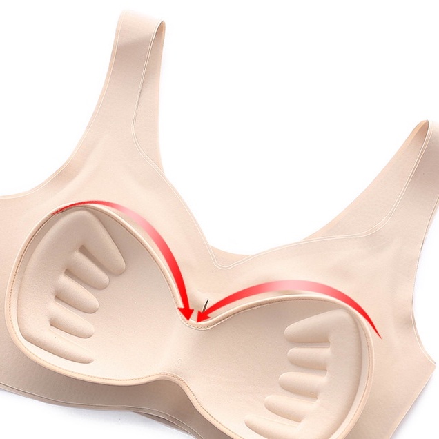 Áo Ngực Bộ đồ lót nữ  Áo Ngực Thể Thao Không Gọng Không Đường May Có Miếng Đệm Nâng Ngực Mỏng Phong Cách Nhật Bản Dễ Thương Dành Cho Nữ