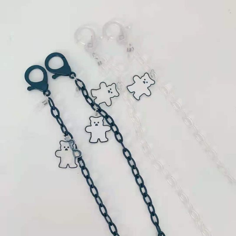 Dây đeo khẩu trang/ kính bằng nhựa acrylic hình gấu dễ thương