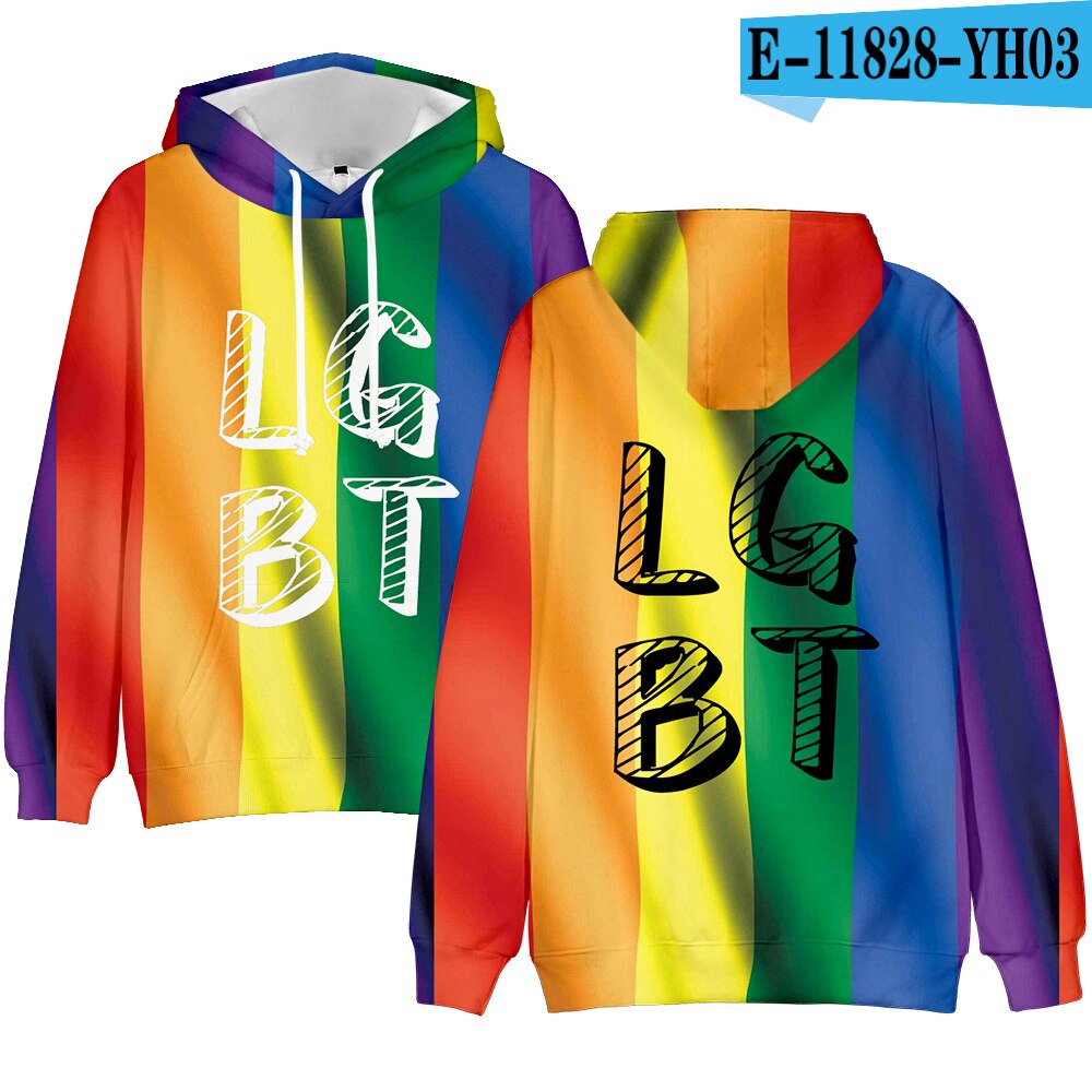 Áo Hoodie Họa Tiết Cầu Vồng Lgbt 2021