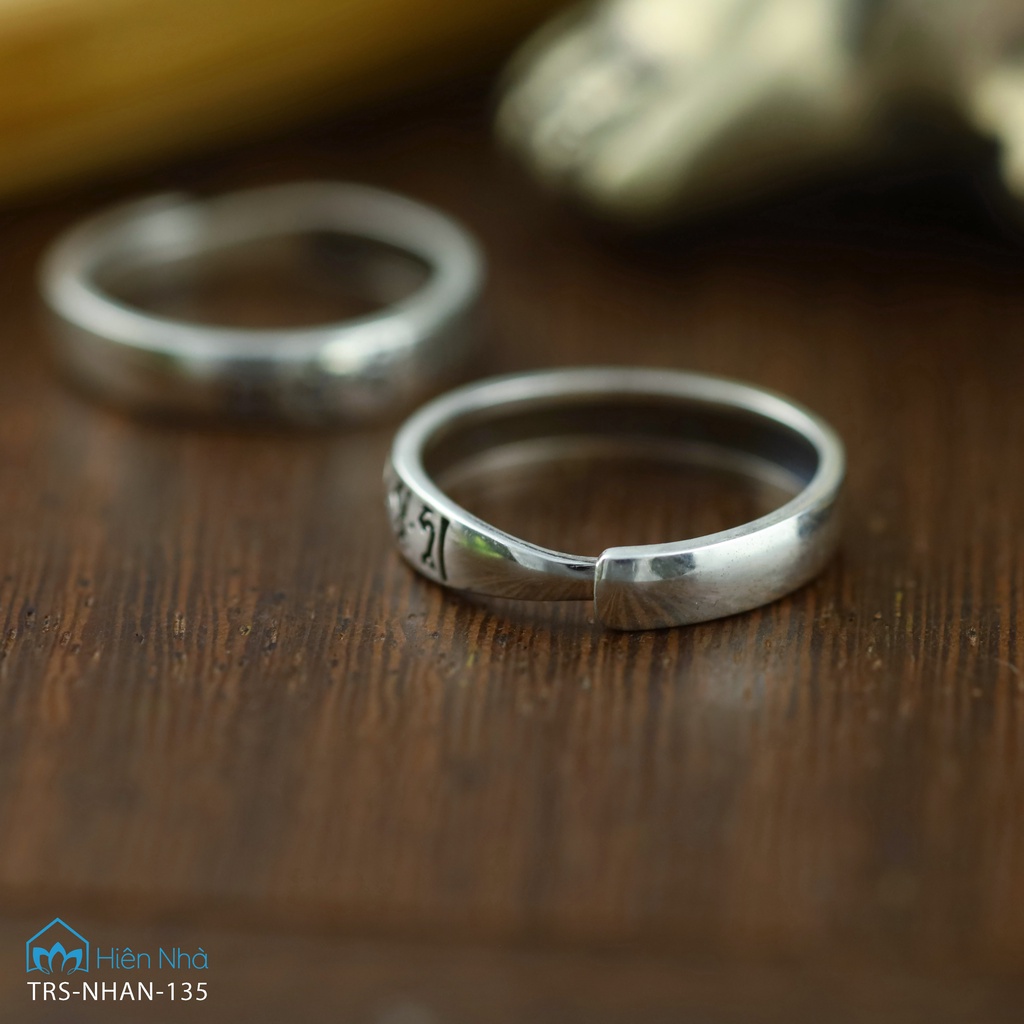 Nhẫn khắc chú Zambala  - Trang sức Phật Giáo