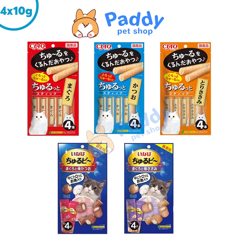Snack Mềm Cho Mèo INABA Churu Bee &amp; Churutto